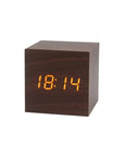 WoodAura | Modern Elegant Digital Alarm Clock with Temperature Display 0