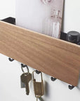 WoodenElegance | Stylish Modern Key Holder for Wall with Colorful Hooks 13