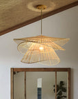 Woodhaven | Refined Rattan Wooden Hanging Lamp 1
