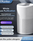 ZenAir | Mini Air Purifier with HEPA Filter for Fresh, All-Day Clean Air 4