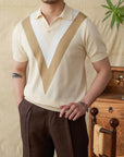 Bryan | Elegantes Poloshirt mit offenem Kragen aus Seidenmischung