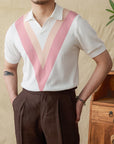 Bryan | Elegantes Poloshirt mit offenem Kragen aus Seidenmischung