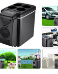 Kompakter Auto-Kühlschrank und isolierte Kühlbox für Reisen