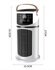 Portable Water-Cooled Fan with Humidifier for Indoor Spaces