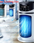 Portable Water-Cooled Fan with Humidifier for Indoor Spaces