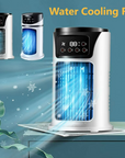 Portable Water-Cooled Fan with Humidifier for Indoor Spaces