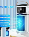 Portable Water-Cooled Fan with Humidifier for Indoor Spaces