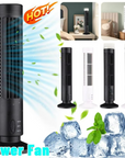 Electric Bladeless Desktop Fan with Tower Design