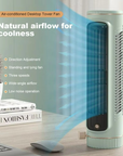 USB wiederaufladbarer Turmventilator kompakter tragbarer Luftkühler