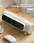 USB wiederaufladbarer Turmventilator kompakter tragbarer Luftkühler