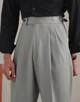 Fabio Palermo Premium Dress Trousers-French Gray-29-EdelmannandCo.