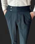 Olivier Trousers-Pants-Green-29-EdelmannandCo.