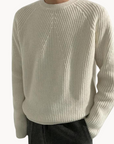 Ridgeway Textured Sweater-Sweaters-Beige-S-EdelmannandCo.