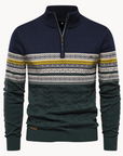 Soho Pullover Zip-up-Sweaters-Navy-S-EdelmannandCo.