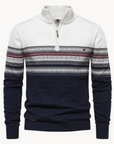 Soho Pullover Zip-up-Sweaters-White-S-EdelmannandCo.