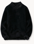 Tedd Fleece Sweater-Sweaters-Black-S-EdelmannandCo.
