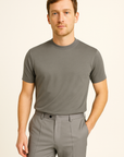 Harrison | Premium Khaki Tee in a Structured, Fluid Fit