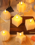 WinterShine – Elegant LED Candle in Frosted Glass Snowball Design