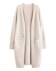 Classic Women’s Wool Blend Coat – Relaxed Fit Knee-Length Winter Coat with Wide Lapel for Everyday Elegance