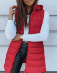 Oversized Women’s Quilted Padded Vest – Long Hooded Bodywarmer for Layered Winter Outfits