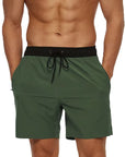 Sven | Quick-Dry Mesh-Lined Gym & Beach Shorts with Zipper Pockets