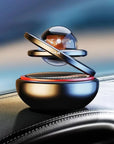 SolarGlow | Double-Suspended Rotating Crystal Car Aromatherapy Ornament