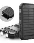 Power Bank Solare 500000mAh – Impermeabile, Doppia USB, Luce LED Integrata per Ricarica Esterna