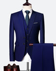 Jonah - 3-Piece Slim Fit Men's Suit Set for Weddings and Formal Events-2