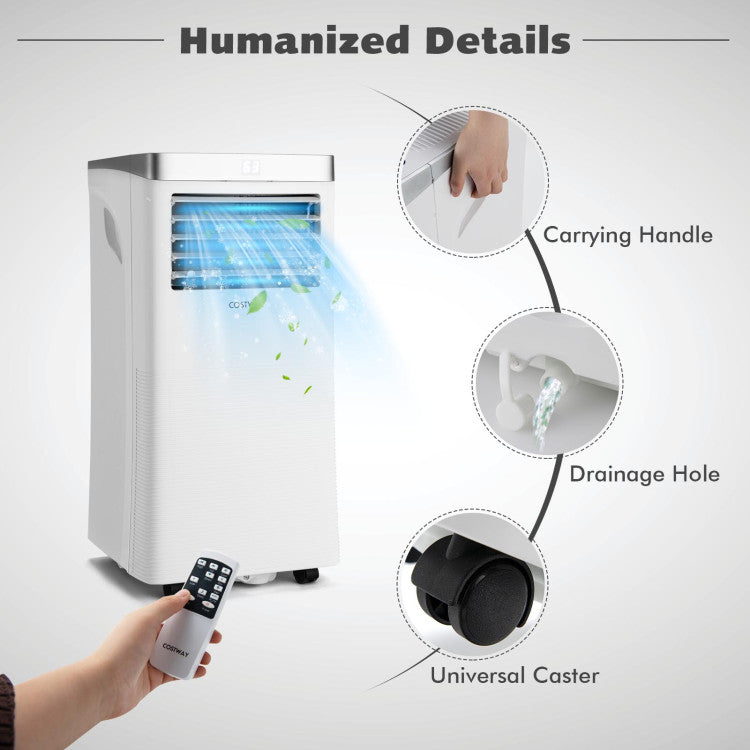 10000 BTU(Ashrae) 3-in-1 Portable Air Conditioner with Remote Control 5