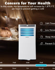 10000 BTU(Ashrae) 3-in-1 Portable Air Conditioner with Remote Control 6