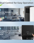 10000 BTU(Ashrae) Portable Air Conditioner Cools 350 Sq.Ft with Dehumidifier 6