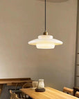 MilkGlass Glow – Soft Ivory Glass Pendant for Serene Ambiance