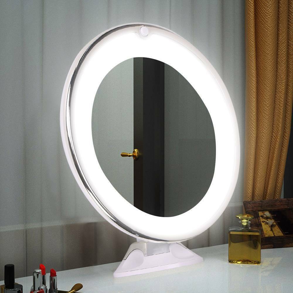 10x Magnifying Makeup Mirror with LED Lights, 360° Rotation and Natural Daylight Illumination for Flawless Beauty 2