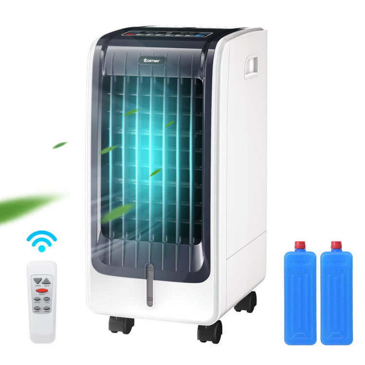 110V Portable Cooling Evaporative Fan with 3-Speed and 8H Timer Function 3