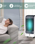 110V Portable Cooling Evaporative Fan with 3-Speed and 8H Timer Function 6