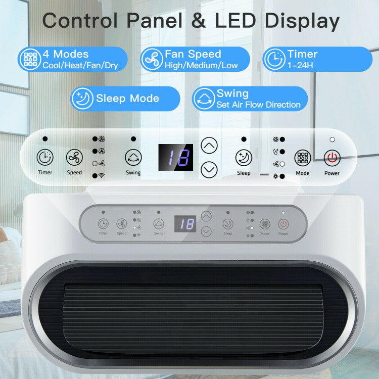 12000 BTU(Ashrae) Portable Air Conditioner with Smart App Control 4