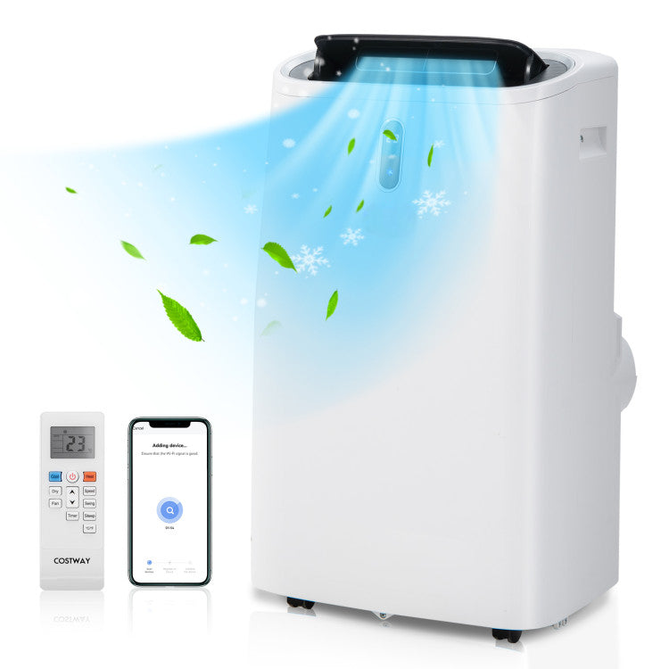14000 BTU(Ashrae) Portable Air Conditioner with APP and WiFi Control 1