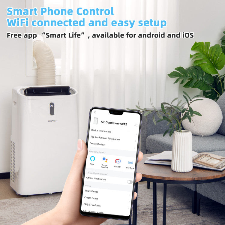 14000 BTU(Ashrae) Portable Air Conditioner with APP and WiFi Control 3