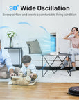 14 Inch Mini Oscillating Tower Fan Electric Desk Fan with 3 Speed and Timer 4
