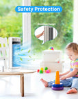 14 Inch Mini Oscillating Tower Fan Electric Desk Fan with 3 Speed and Timer 6