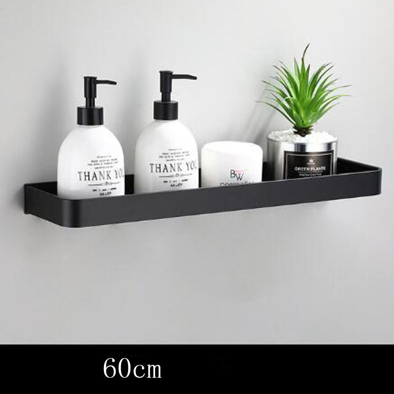 AeroShelf – Black Space Aluminum Wall Shelf for Modern Minimalism