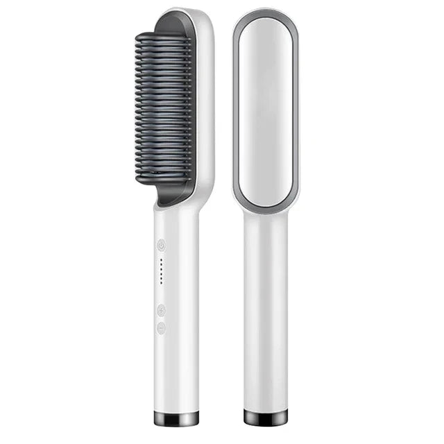 2-in-1 Hair Brush and Blow Dryer Brush with Adjustable Heat Settings for Straightening and Curling – Tourmaline Ceramic Technology 5