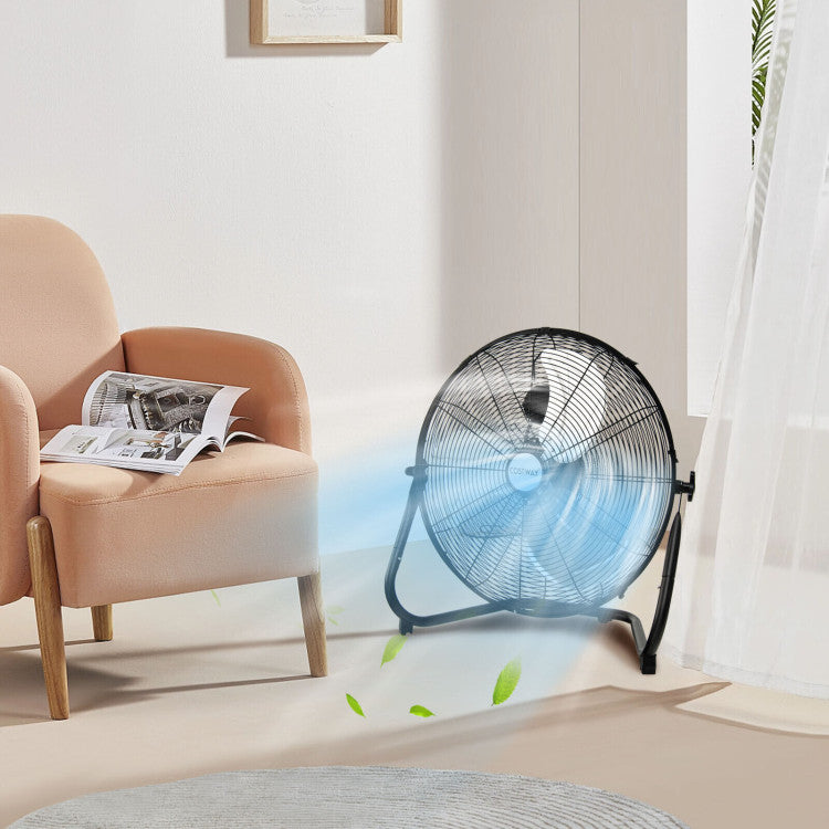 20 Inch High-Velocity Floor Fan with 3 Wind Speeds 1