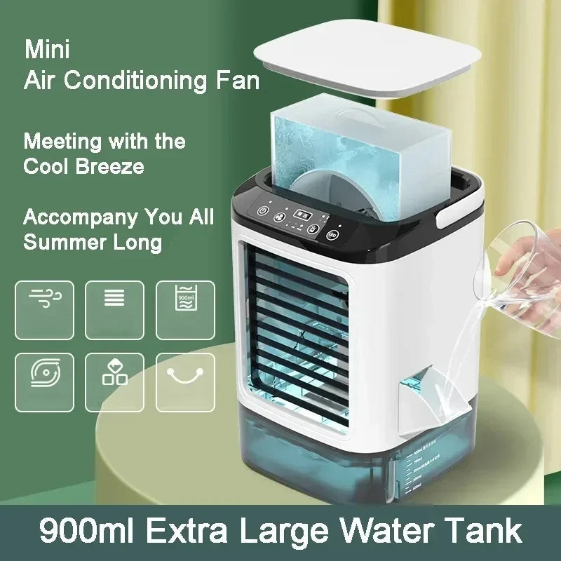 3-course portable air conditioning with ultrasound cooling 1