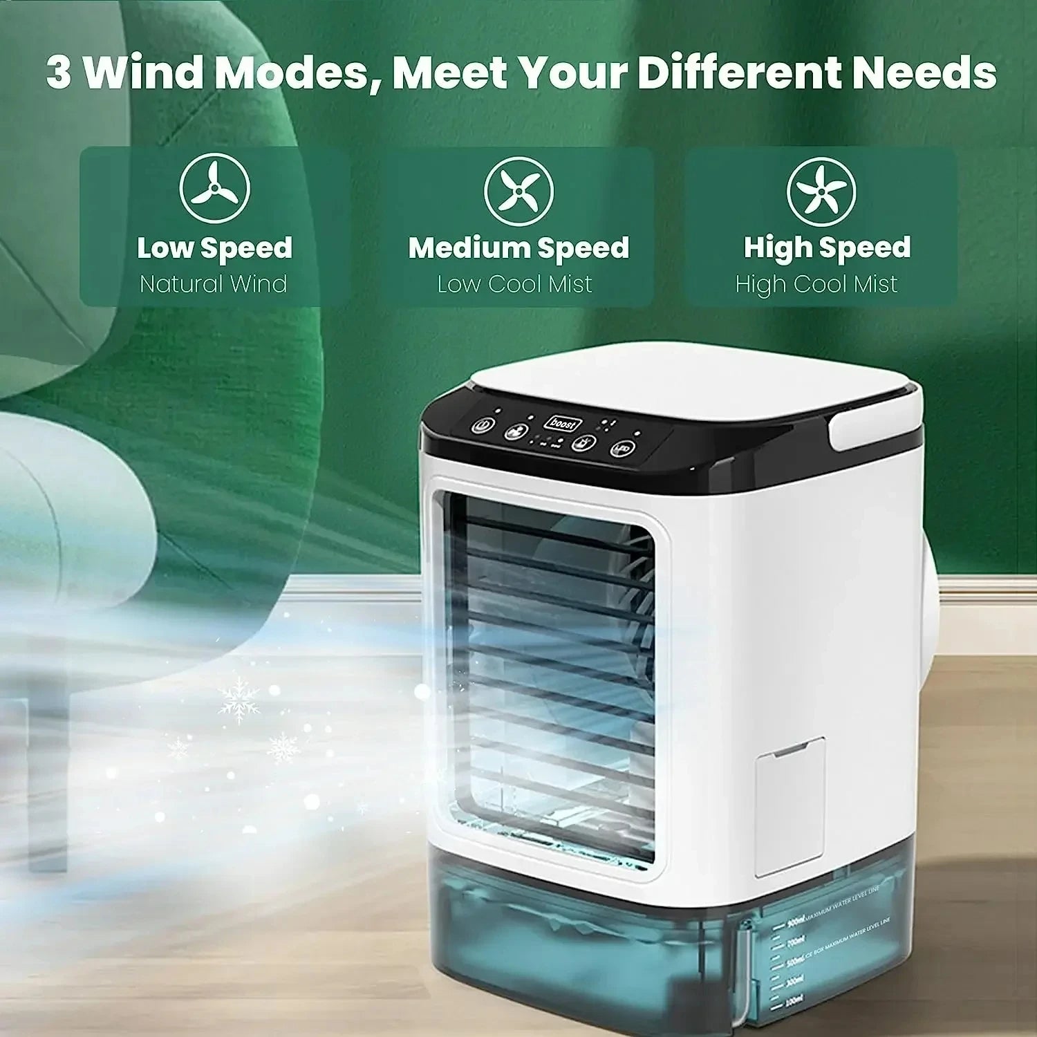 3-course portable air conditioning with ultrasound cooling 2