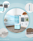 4-in-1 Evaporative Air Cooler with 12L Water Tank and 4 Ice Boxes 2