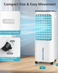 4-in-1 Evaporative Air Cooler with 12L Water Tank and 4 Ice Boxes 7