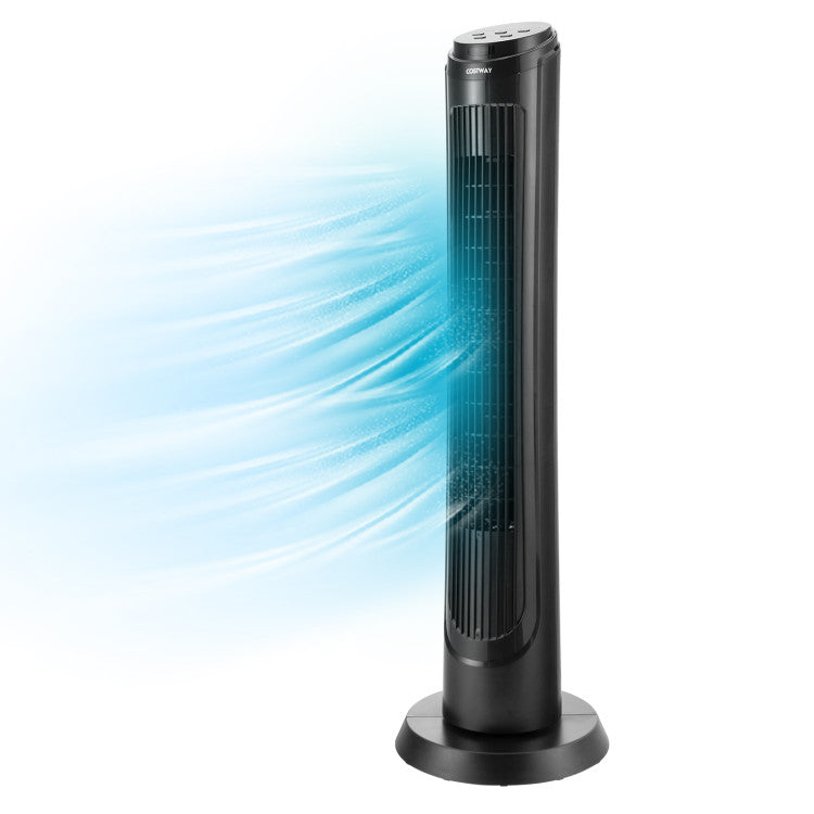 40 Inch Tower Fan with Remote 75˚ Oscillating Fan with 3 Wind Modes and 4 Wind Speeds 1