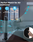 40 Inch Tower Fan with Remote 75˚ Oscillating Fan with 3 Wind Modes and 4 Wind Speeds 7