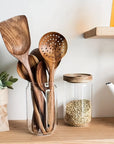 5-Piece Kitchen Utensil Set – Sustainable Teak Cooking Tools with Ergonomic Design 1